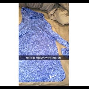 Blue Nike size medium shirt with hood